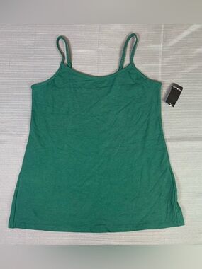 Torrid Foxy Cami Womens 1X Green Adjustable Strap Stretch Tank Top NWT